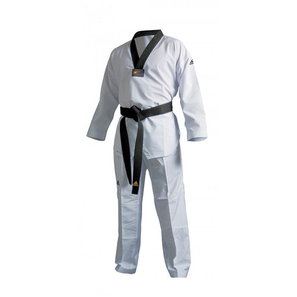 adidas Taekwondo Fighter Uniform, Black V-Neck